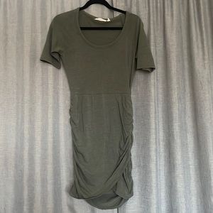 Athleta olive green dress